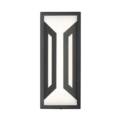 Z-Lite 2 Light Outdoor Wall Light, Sand Black