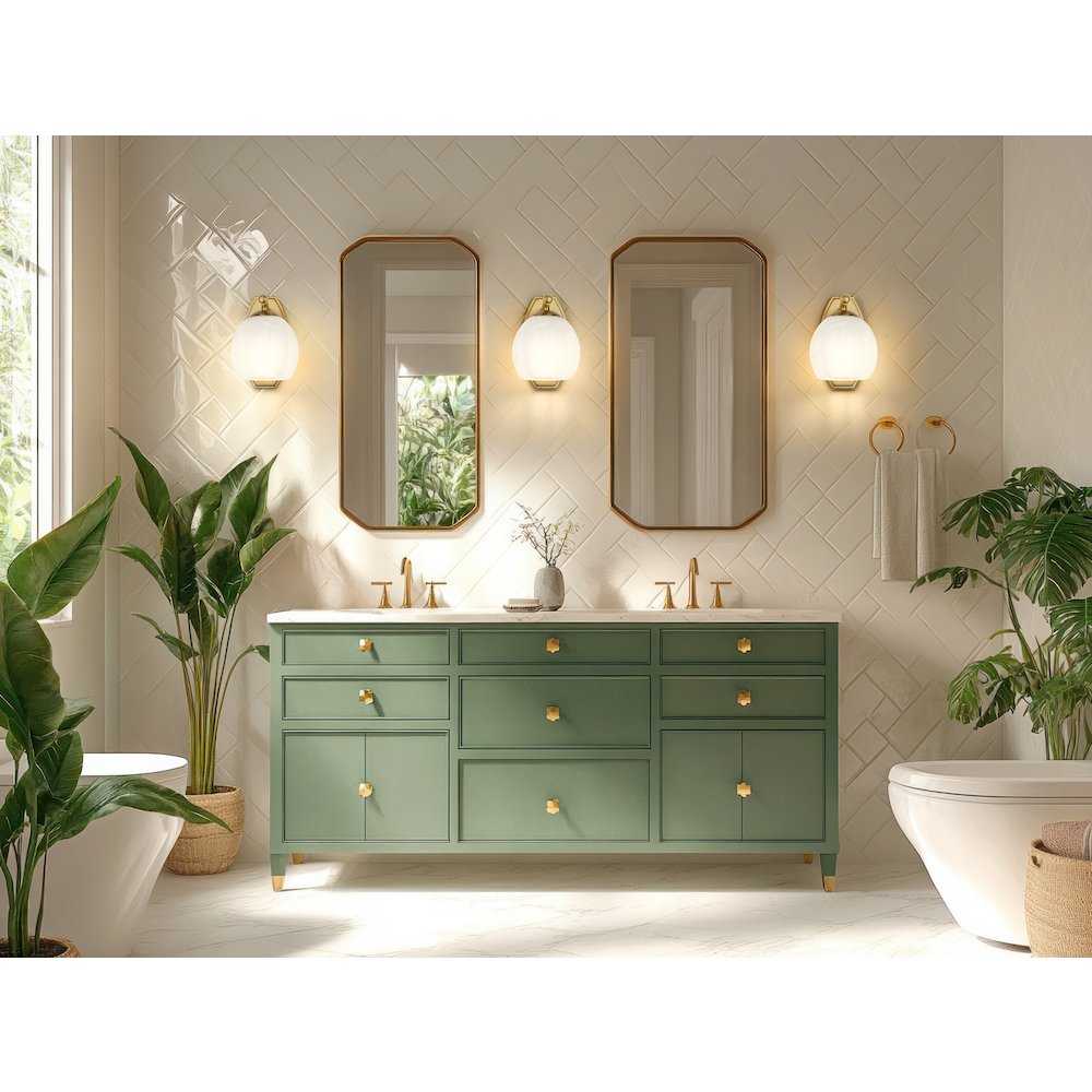 Z-Lite 1 Light Wall Sconce, Modern Gold