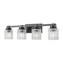 Z-Lite 4 Light Vanity, Matte Black