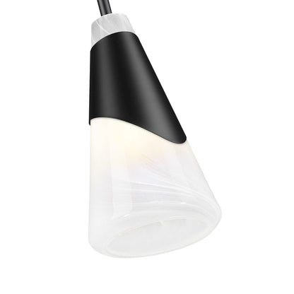 Z-Lite Aimie 1 Light Pendant, Matte Black