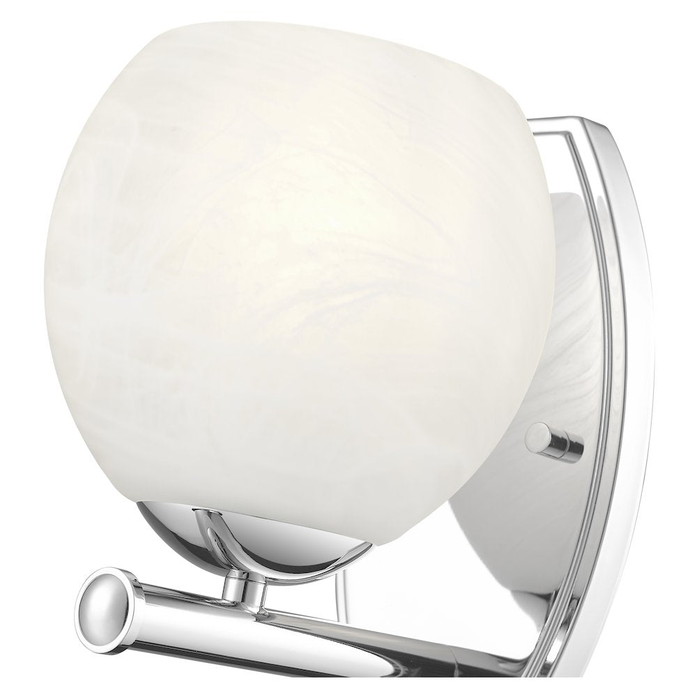 Z-Lite 1 Light Wall Sconce, Chrome