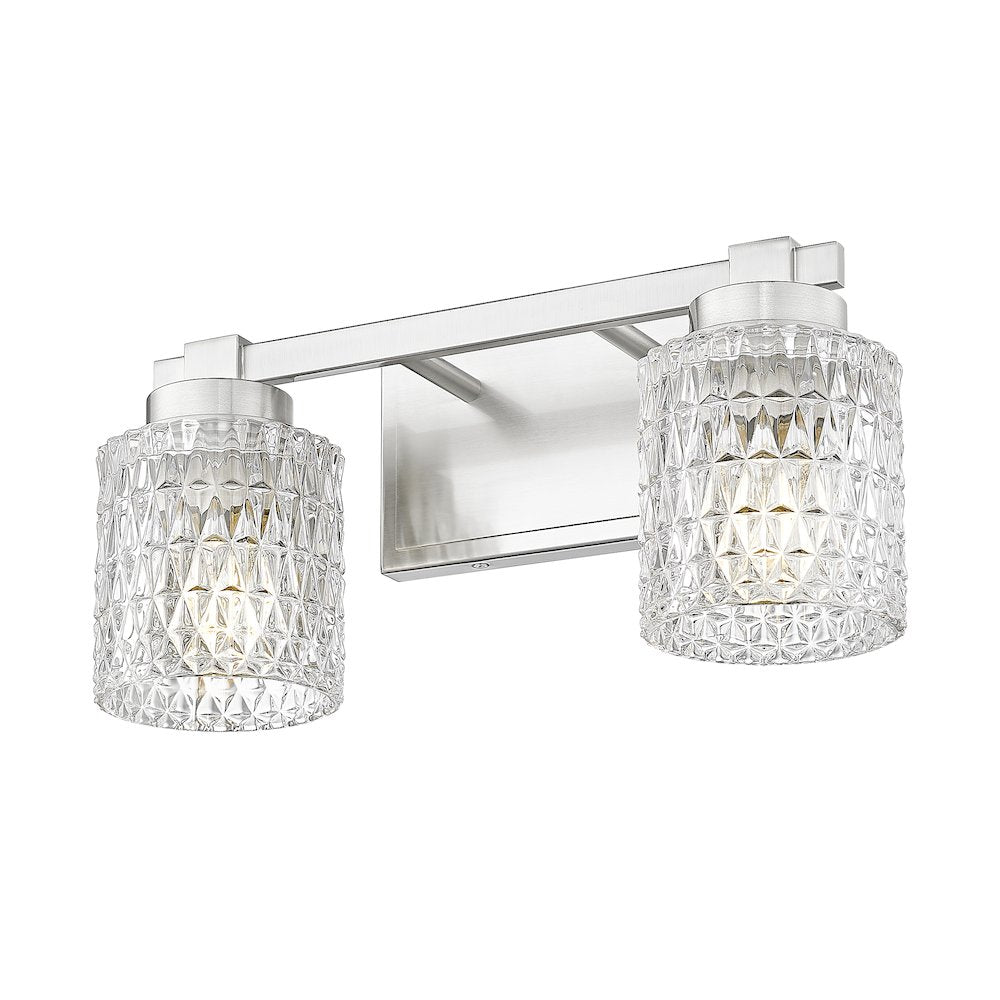 Z-Lite 2 Light Vanity, Brushed Nickel