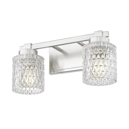 Z-Lite 2 Light Vanity, Brushed Nickel