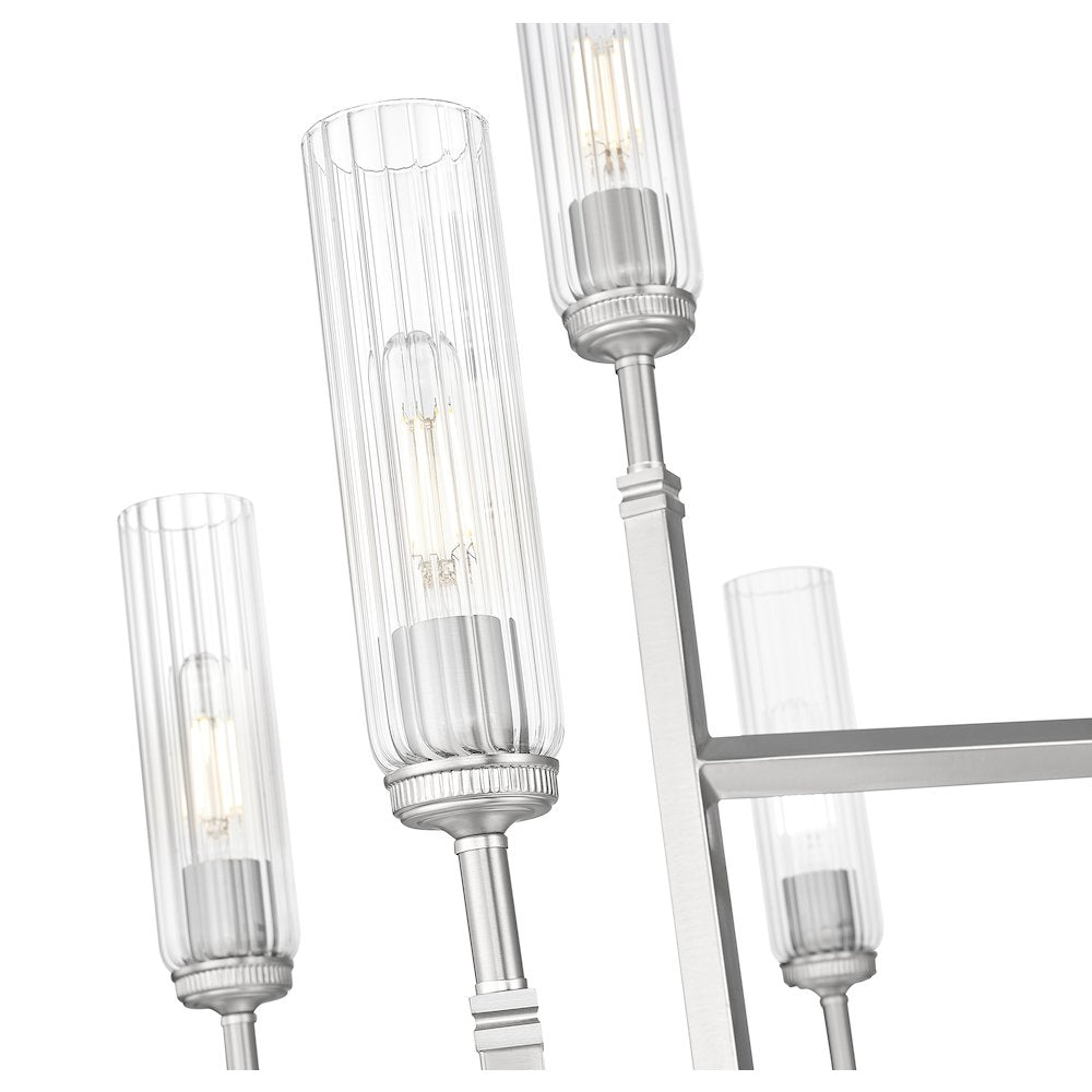 Z-Lite 9 Light Chandelier, Brushed Nickel