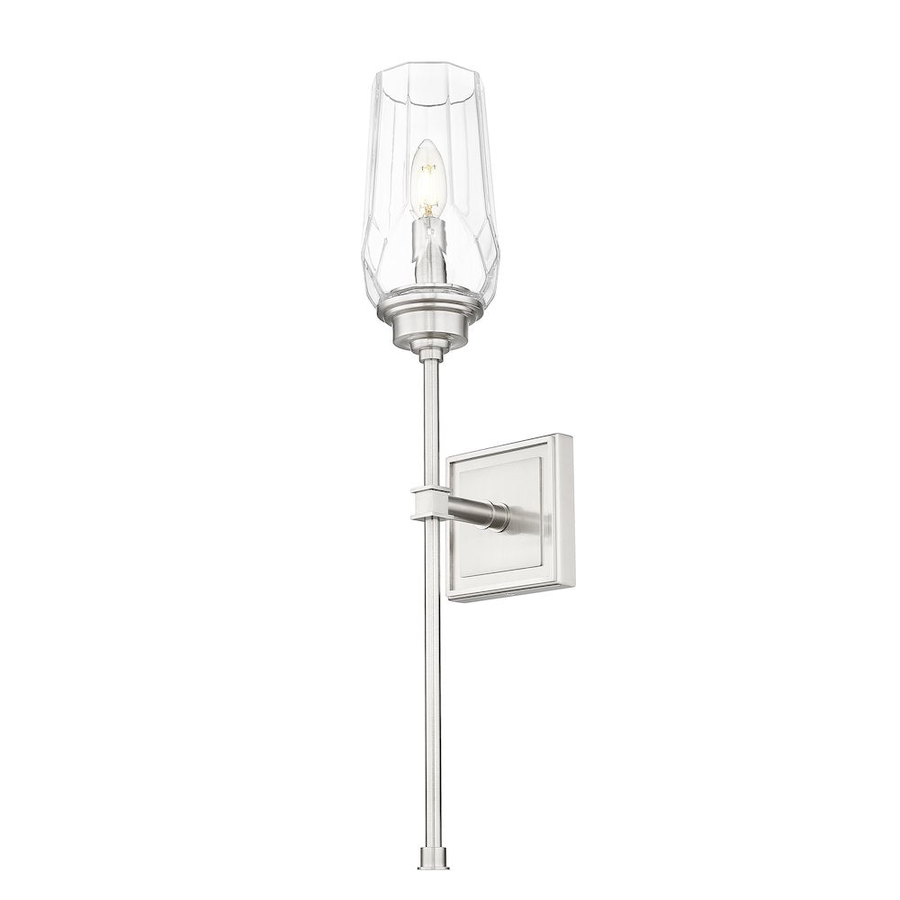 Z-Lite 1 Light Wall Sconce, Brushed Nickel
