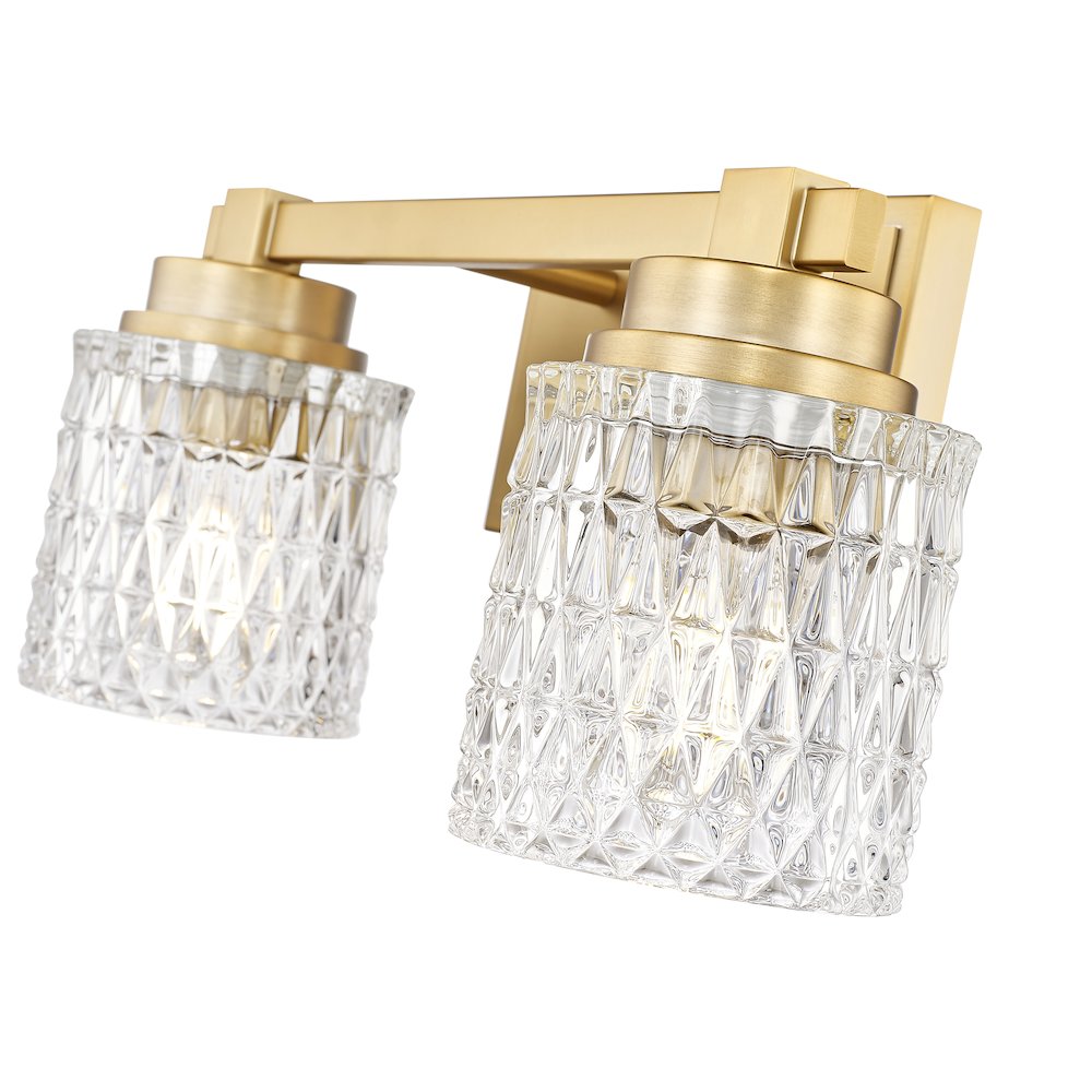 Z-Lite 2 Light Vanity, Modern Gold