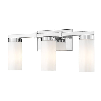 Z-Lite Danica 3 Light Vanity in Chrome color, Steel frame