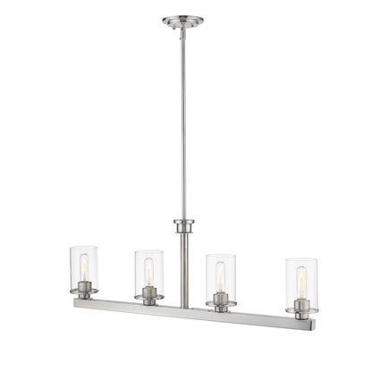Z-Lite 4 Light Linear Chandelier