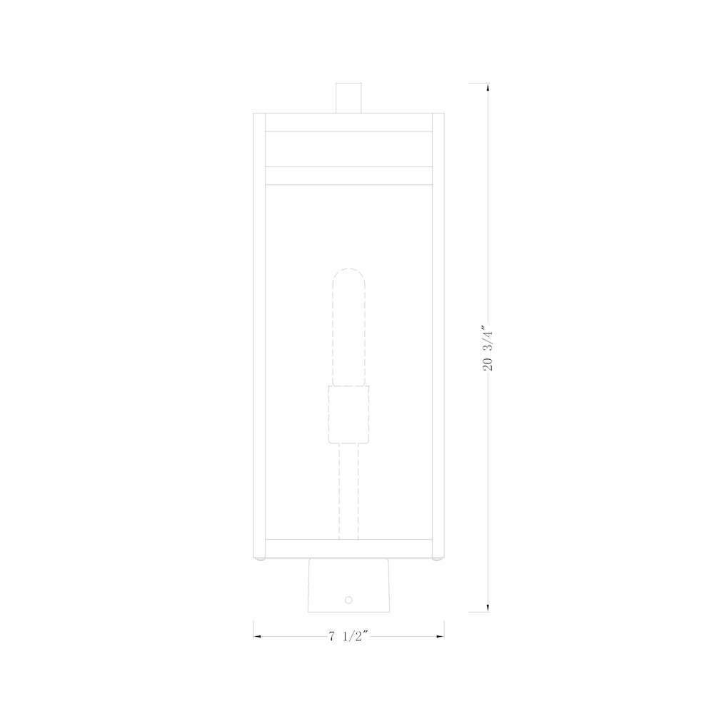 Z-Lite 1 Light Outdoor Post Mount Fixture