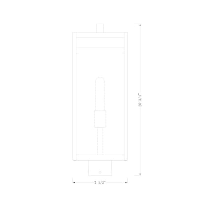 Z-Lite 1 Light Outdoor Post Mount Fixture