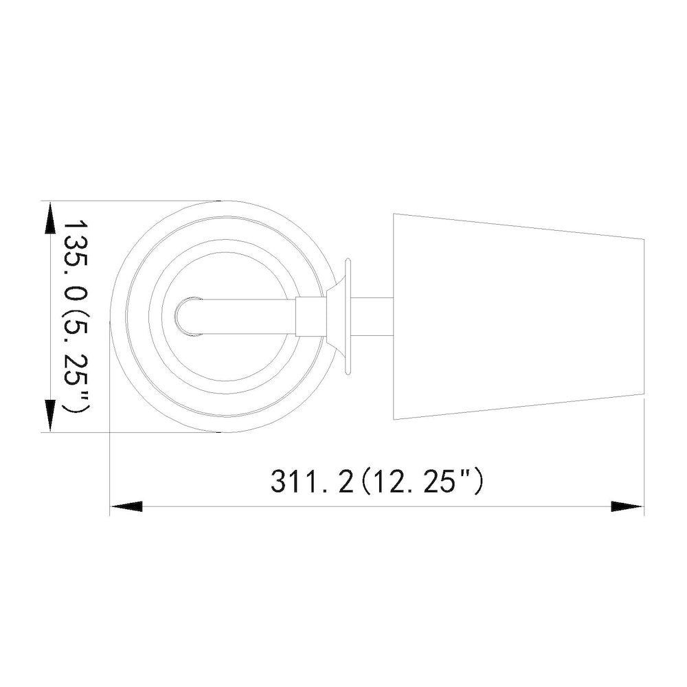 Z-Lite Katerina 1 Light Wall Sconce in Brushed Nickel Frame Finish