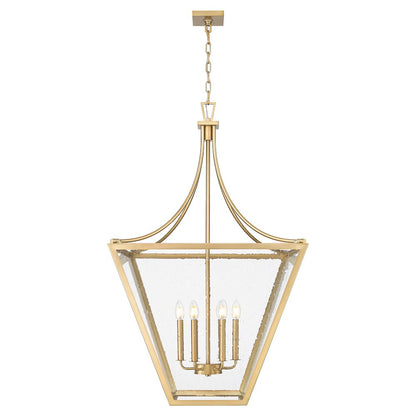 Z-Lite 6 Light Chandelier, Rubbed Brass