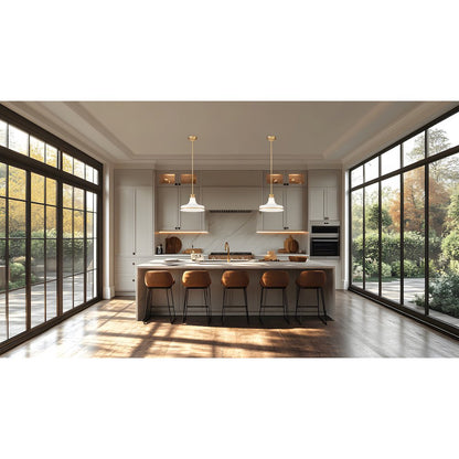 Z-Lite 1 Light Pendant, Modern Gold