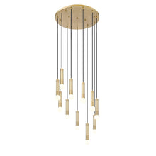 Z-Lite Stari 11 Light Chandelier in Modern Gold color, Steel frame