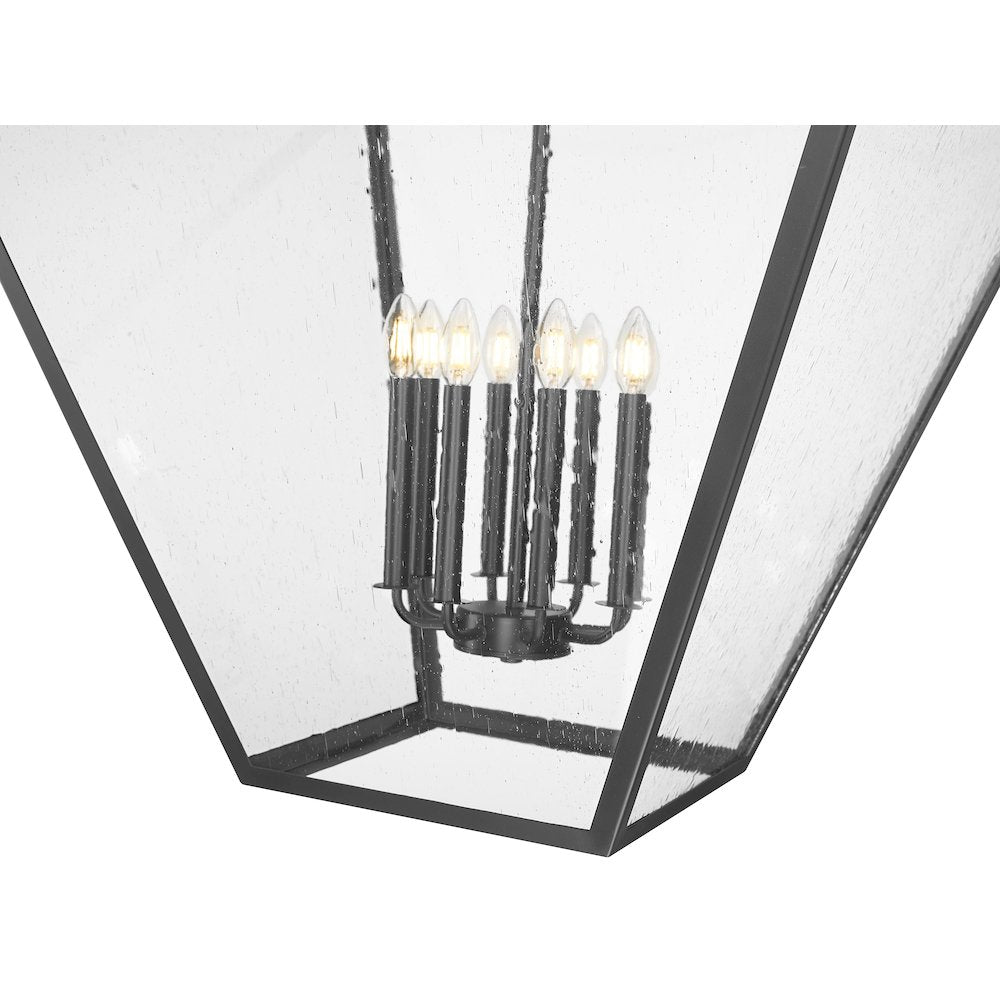 Z-Lite 8 Light Chandelier, Iron Ore