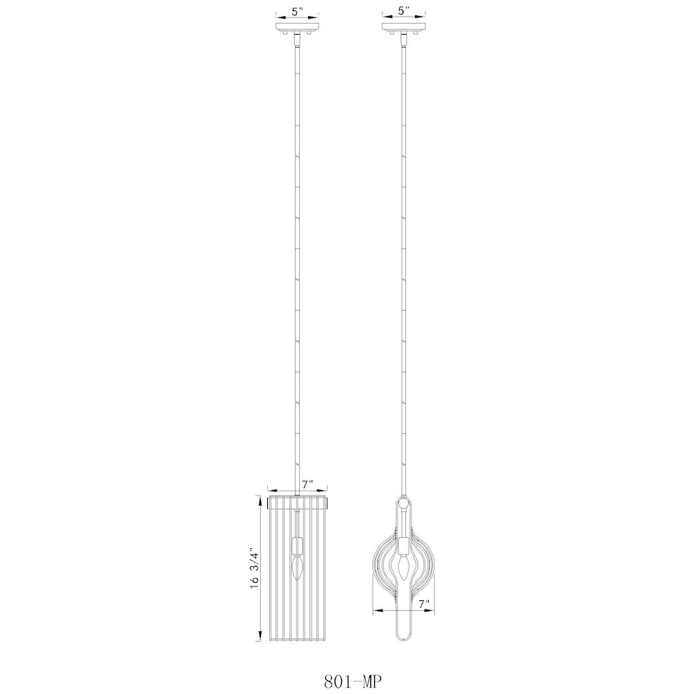 Z-Lite 1 Light Pendant