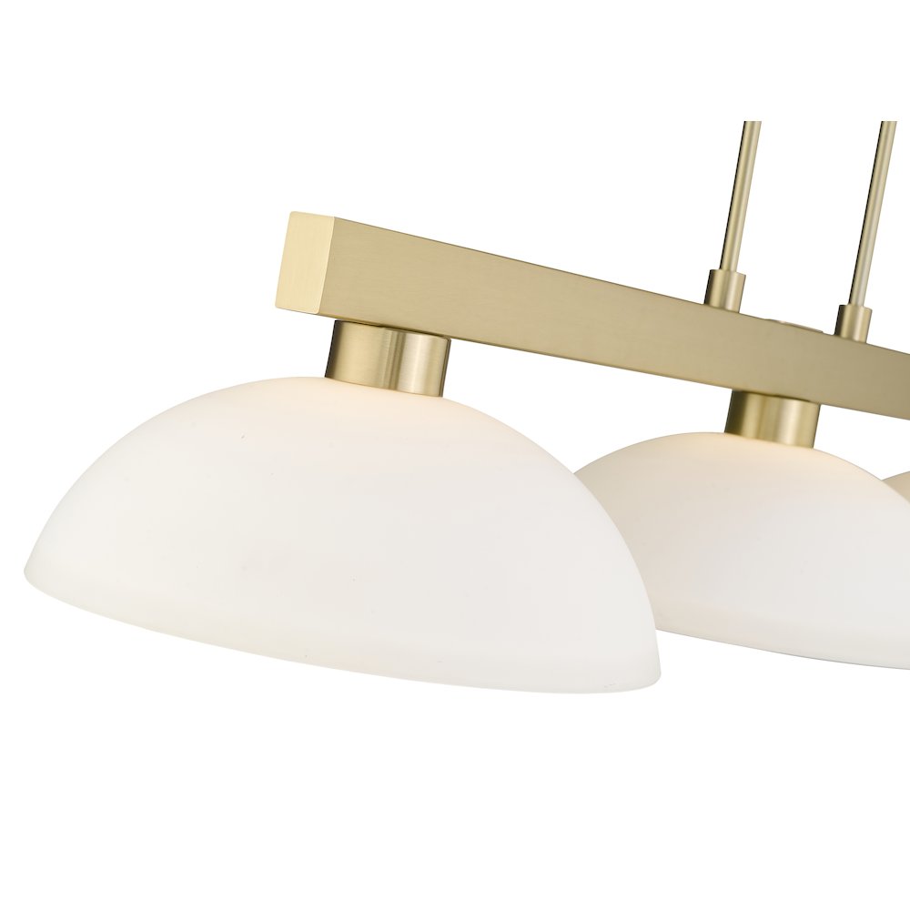 Z-Lite Cobalt 3 Light Billiard, Steel Frame, Matte Opal Shade Color