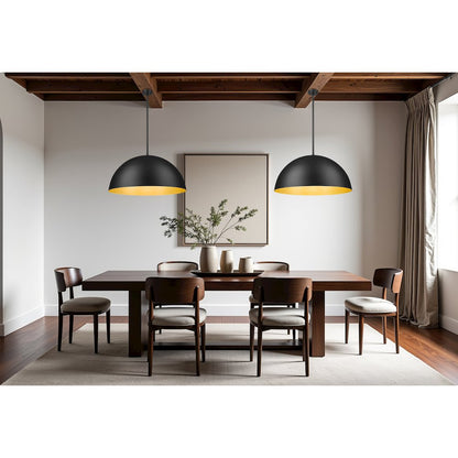Z-Lite 3 Light Pendant, Matte Black