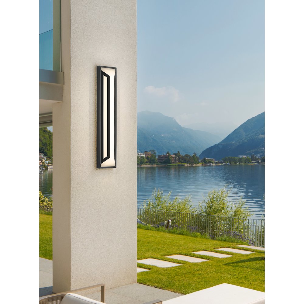 Z-Lite 2 Light Outdoor Wall Light, Sand Black