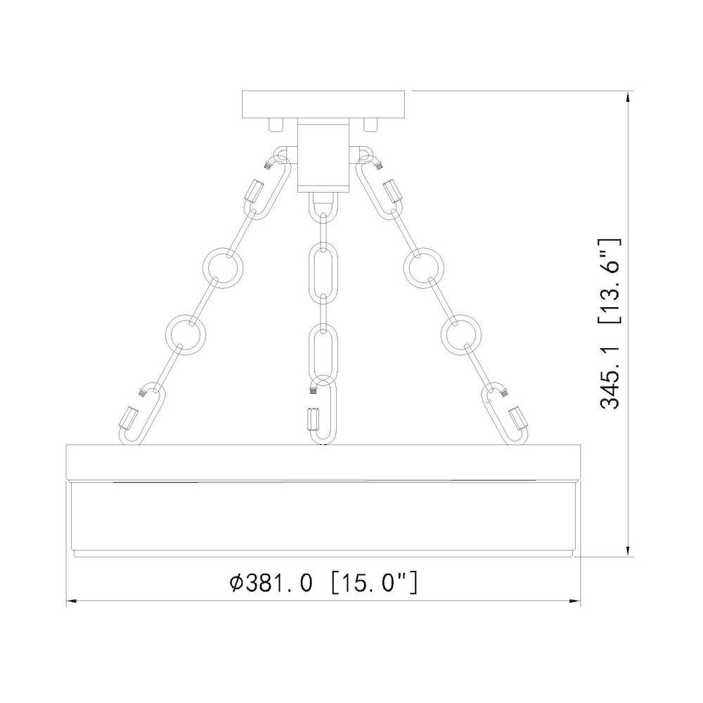 Z-Lite 1 Light Semi Flush Mount