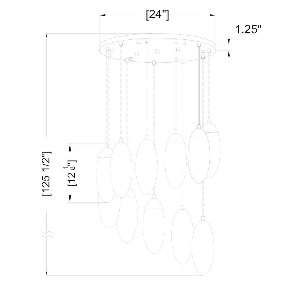 Z-Lite 11 Light Chandelier