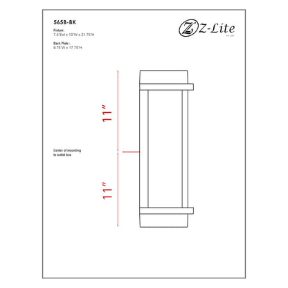 Z-Lite 2 Light Outdoor Wall Light