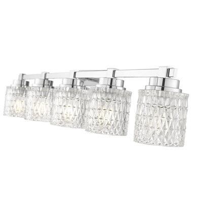 Z-Lite 5 Light Vanity, Chrome