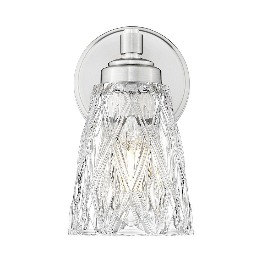 Z-Lite 1 Light Wall Sconce, Brushed Nickel