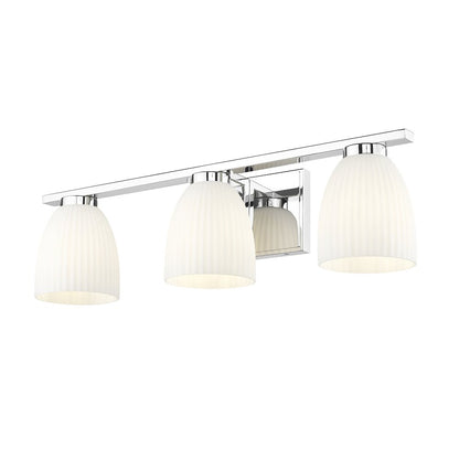Z-Lite Naya 3 Light Vanity in Chrome color, Steel frame