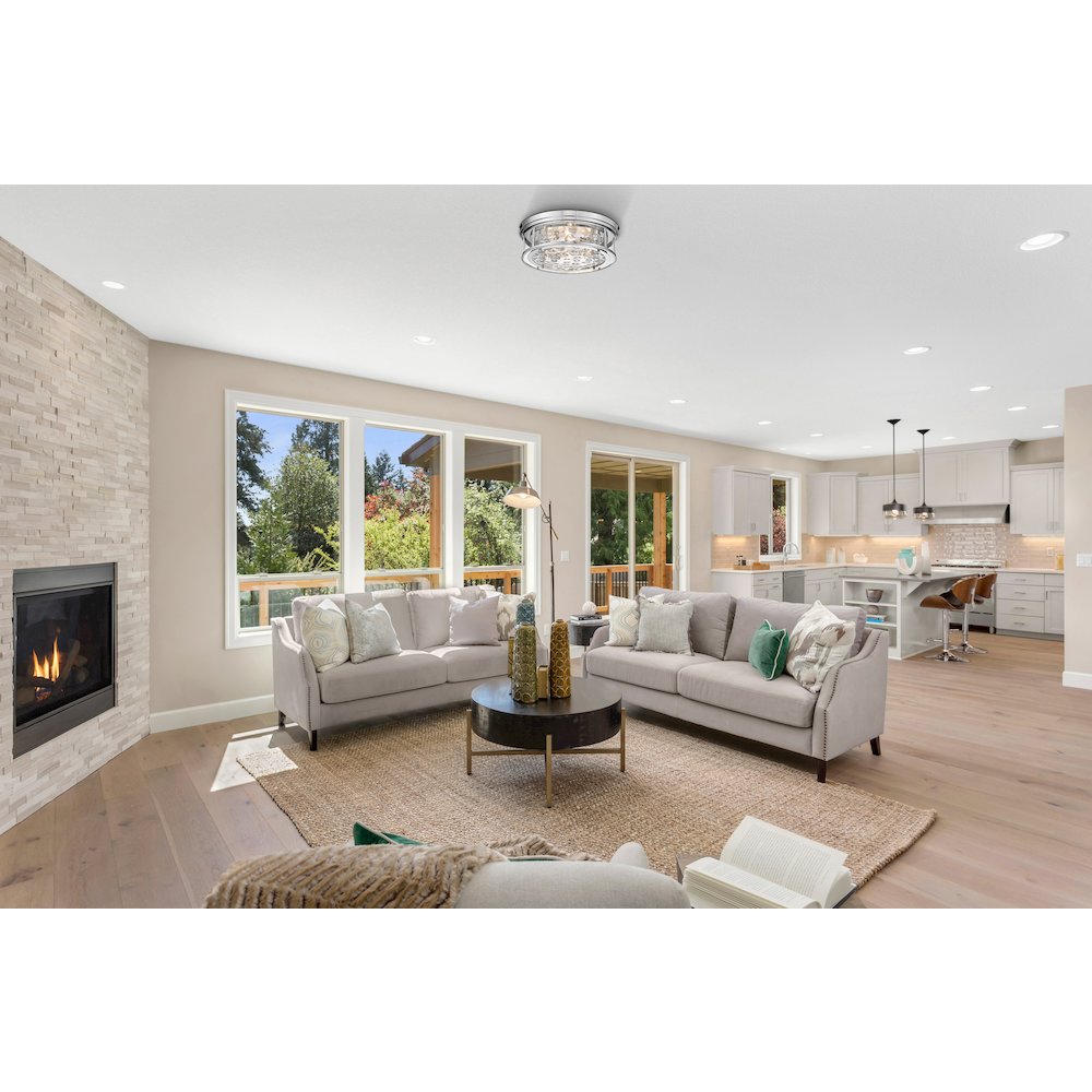 Z-Lite 4 Light Flush Mount