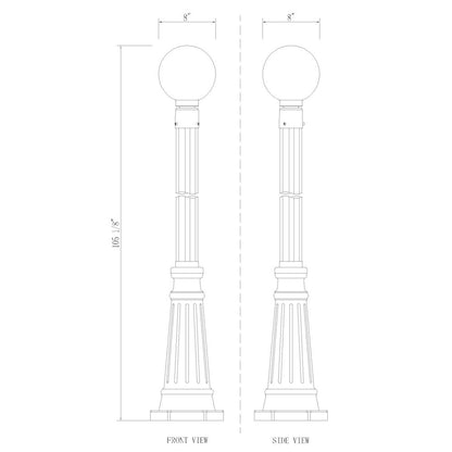 Z-Lite 1 Light Outdoor Post Mounted Fixture