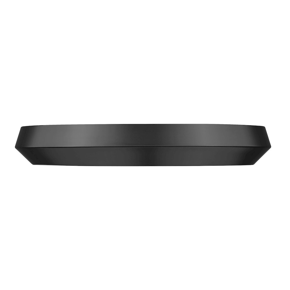 Z-Lite 1 Light Flush Mount, Matte Black