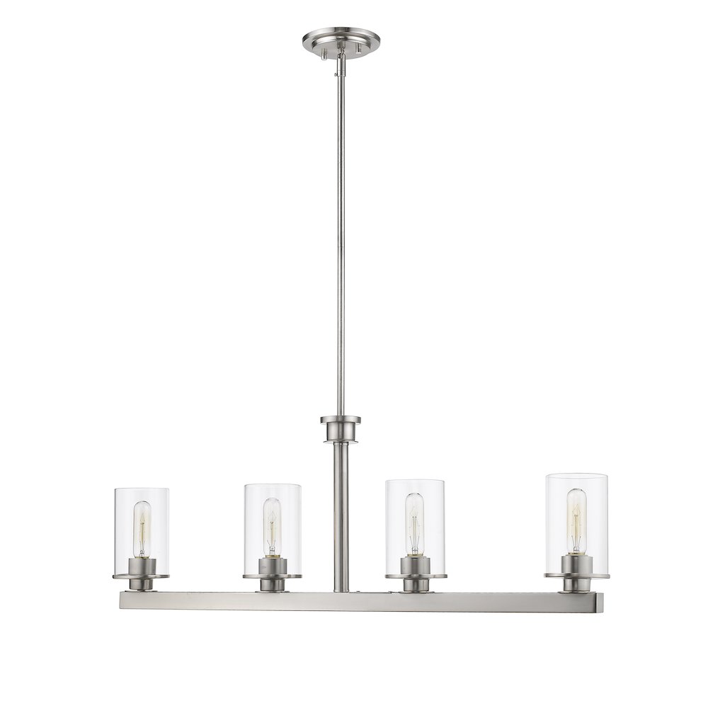 Z-Lite 4 Light Linear Chandelier
