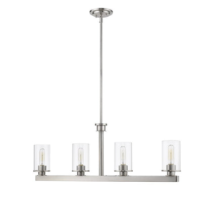 Z-Lite 4 Light Linear Chandelier