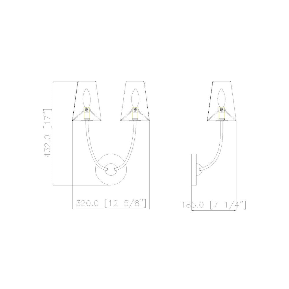 Z-Lite 2 Light Wall Sconce