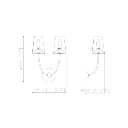 Z-Lite 2 Light Wall Sconce