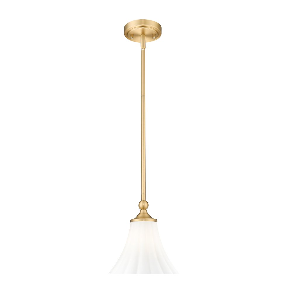 Z-Lite 1 Light Pendant, Modern Gold