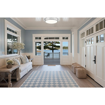 Z-Lite 1 Light Flush Mount, Brushed Nickel