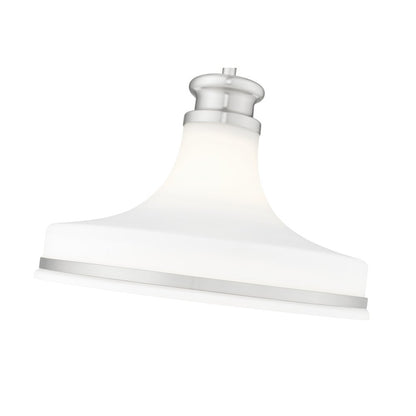 Z-Lite 1 Light Pendant, Brushed Nickel