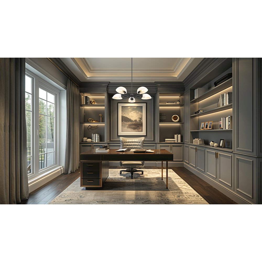 Z-Lite 5 Light Chandelier, Matte Black