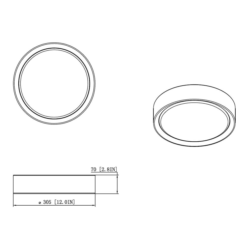 Z-Lite 1 Light Flush Mount