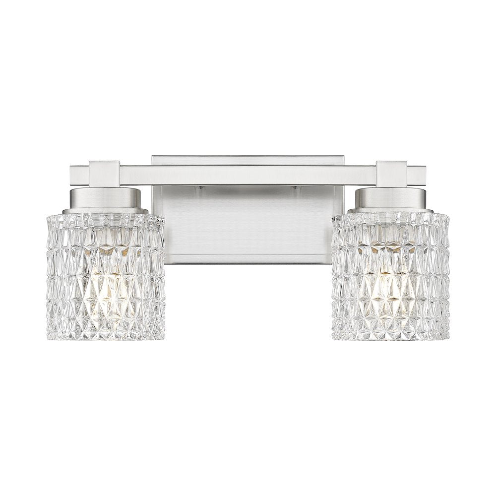 Z-Lite 2 Light Vanity, Brushed Nickel