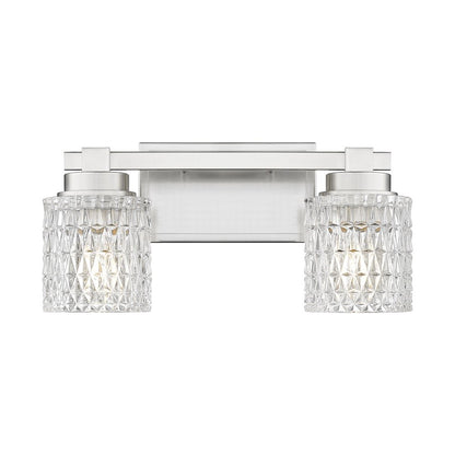 Z-Lite 2 Light Vanity, Brushed Nickel