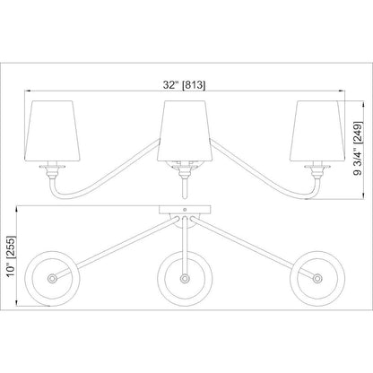 Z-Lite 3 Light Wall Sconce