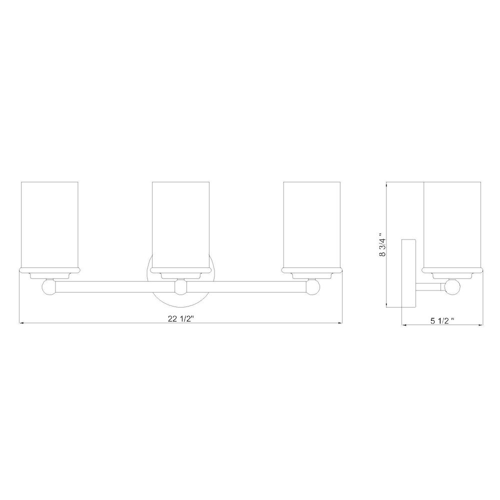 Z-Lite 3 Light Vanity