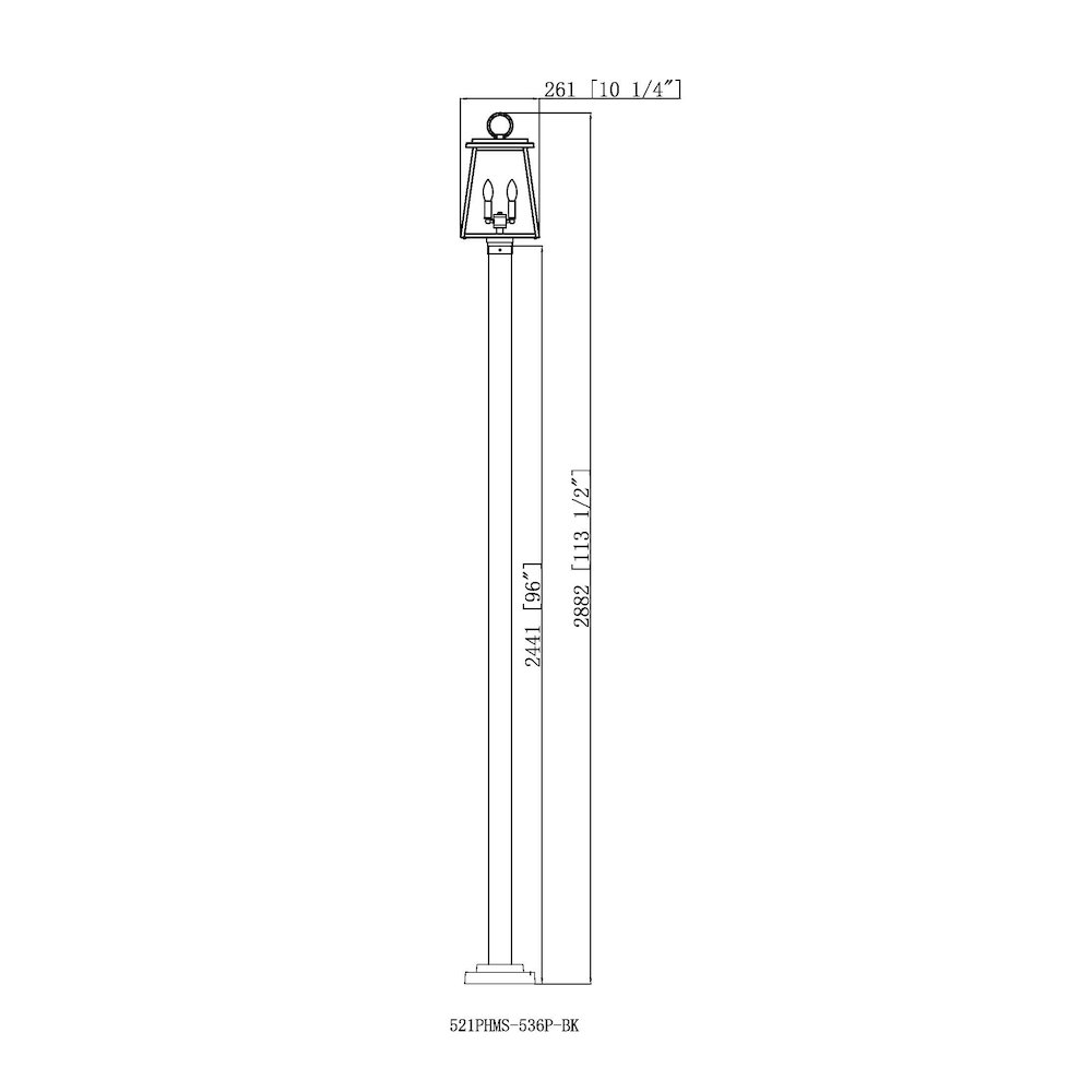 Z-Lite 2 Light Outdoor Post Mounted Fixture