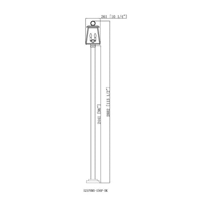 Z-Lite 2 Light Outdoor Post Mounted Fixture