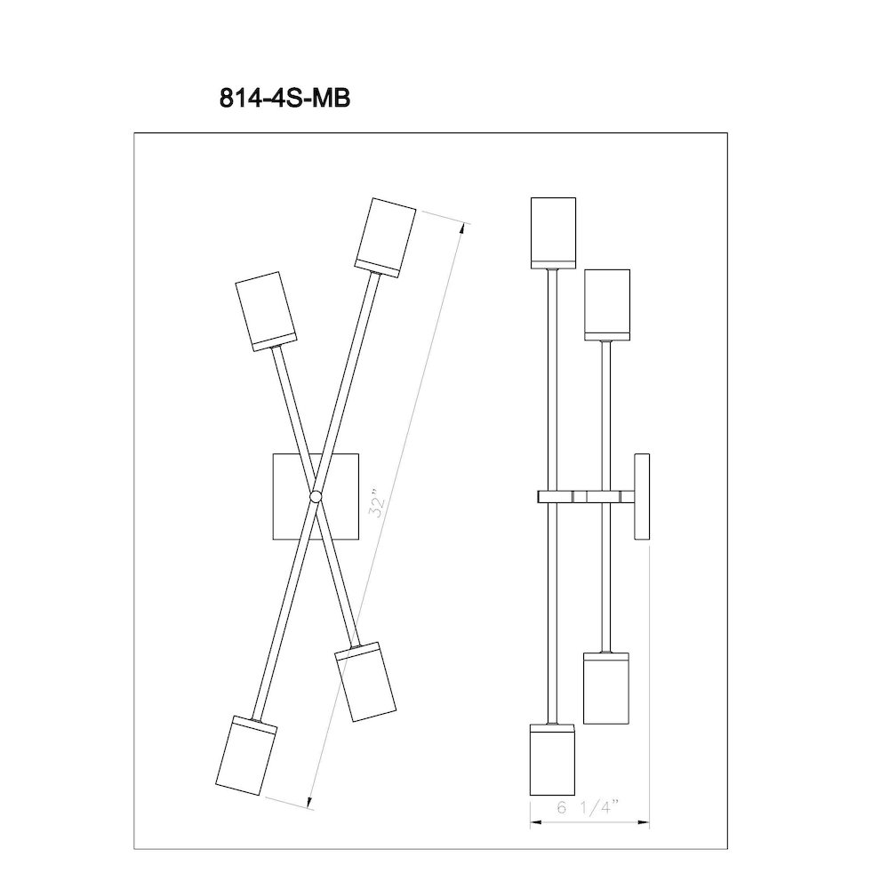 Z-Lite 4 Light Wall Sconce
