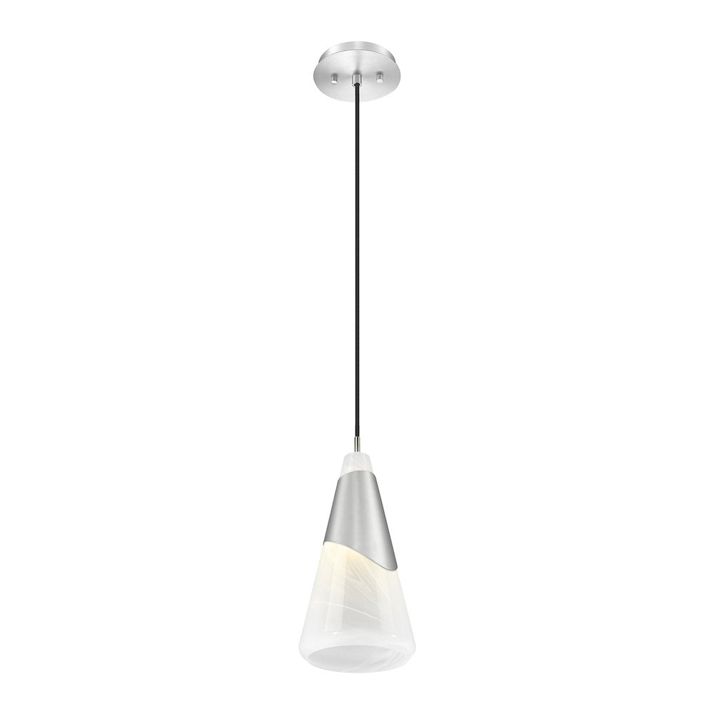 Z-Lite Aimie 1 Light Pendant, Brushed Nickel