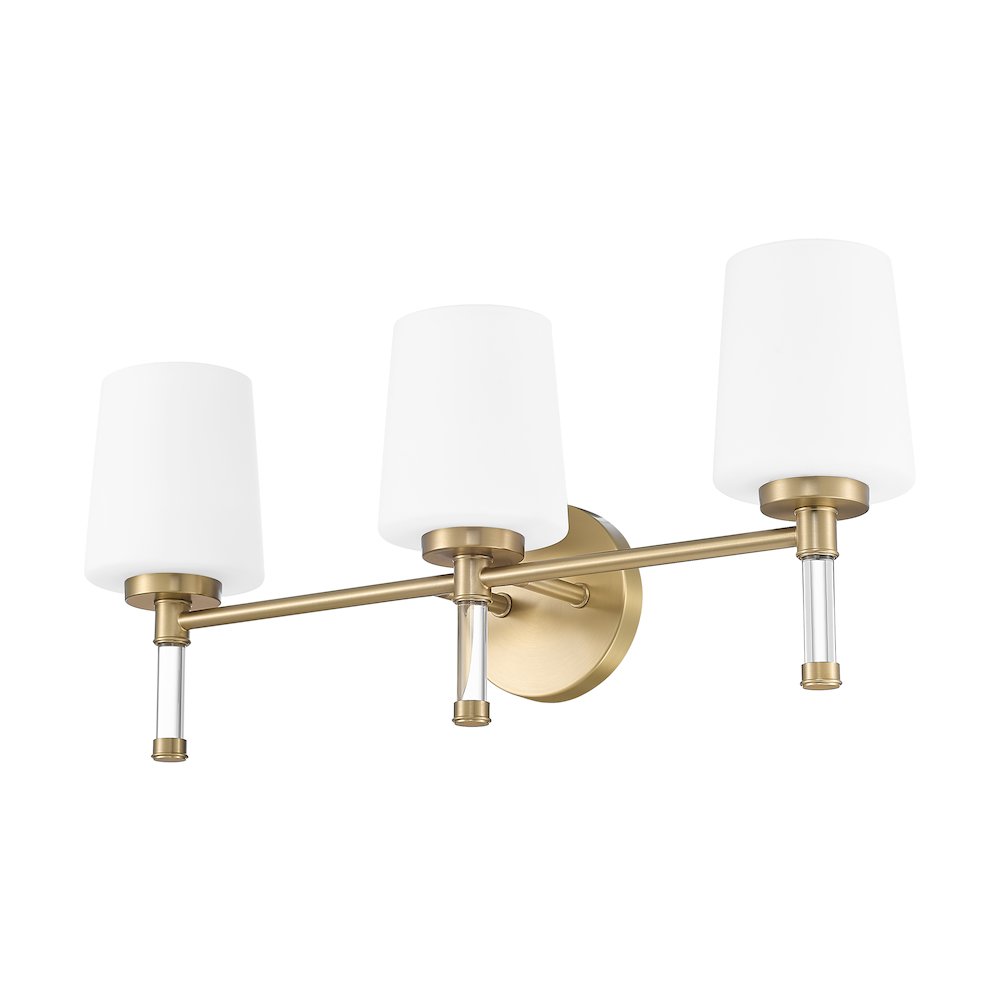 Z-Lite 3 Light Vanity, Modern Gold